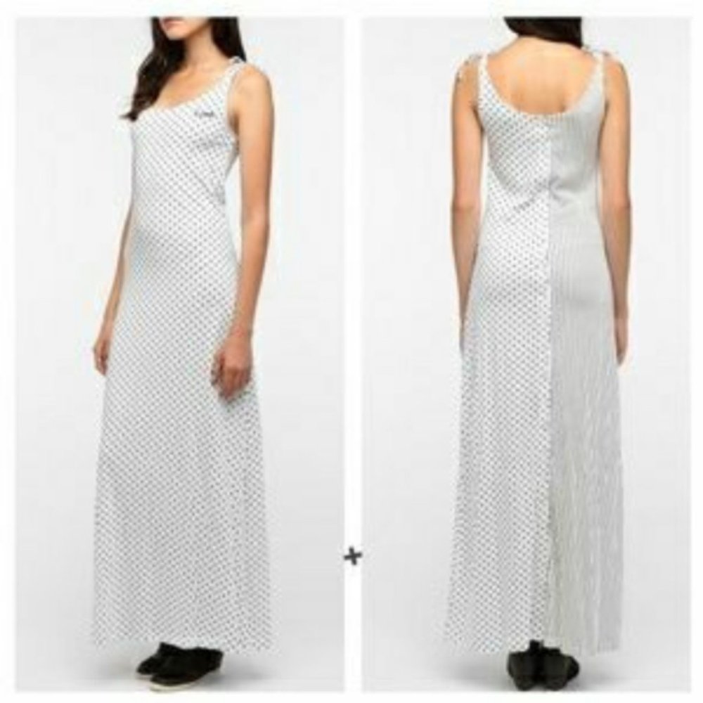 Volcom x Posso Stripe Maxi Dress Buttons Sundress